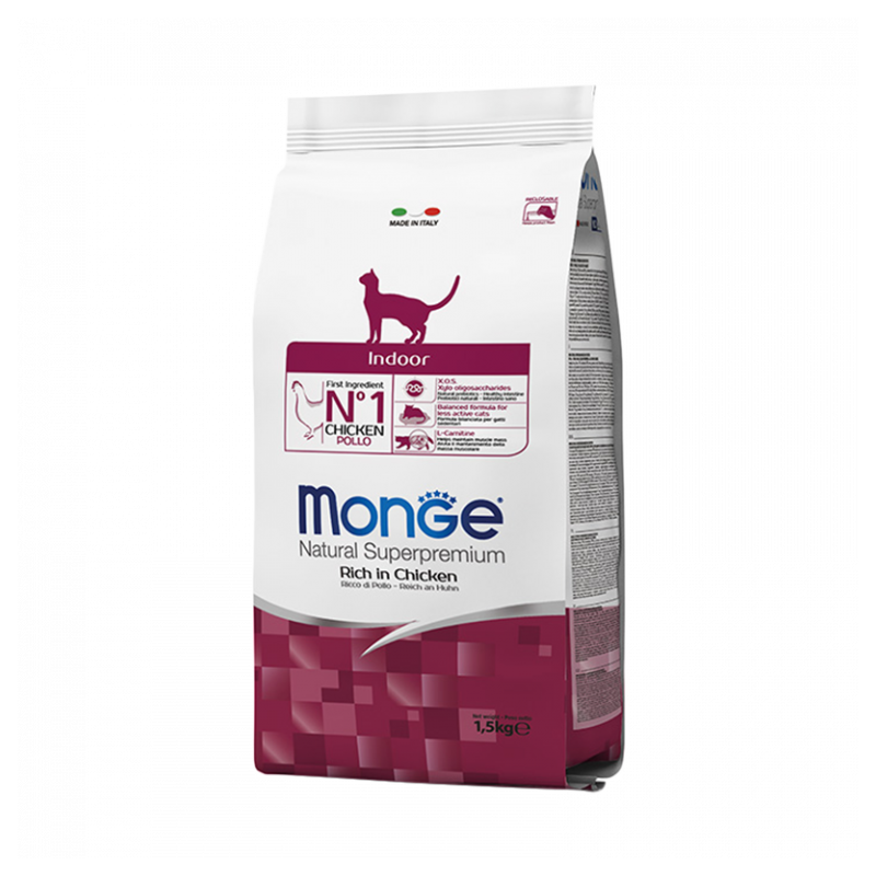 CAT MONGE INDOOR 400GR POLLO