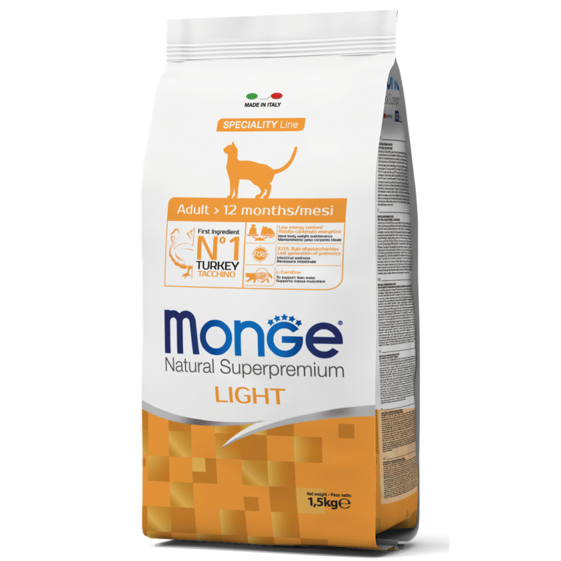 CAT MONGE LIGHT 1.5KG TACCHINO