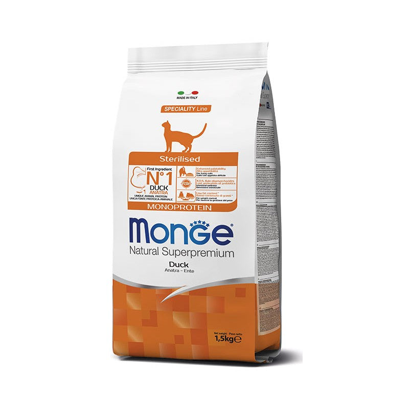 CAT MONGE STERILIZED 1.5KG ANATRA
