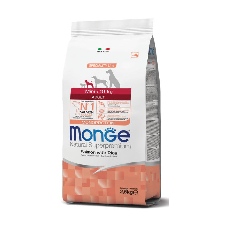 DOG MONGE ADULT 7.5KG MINI SALMONE