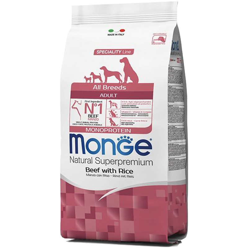 DOG MONGE ALLBREED 12KG MANZO RISO