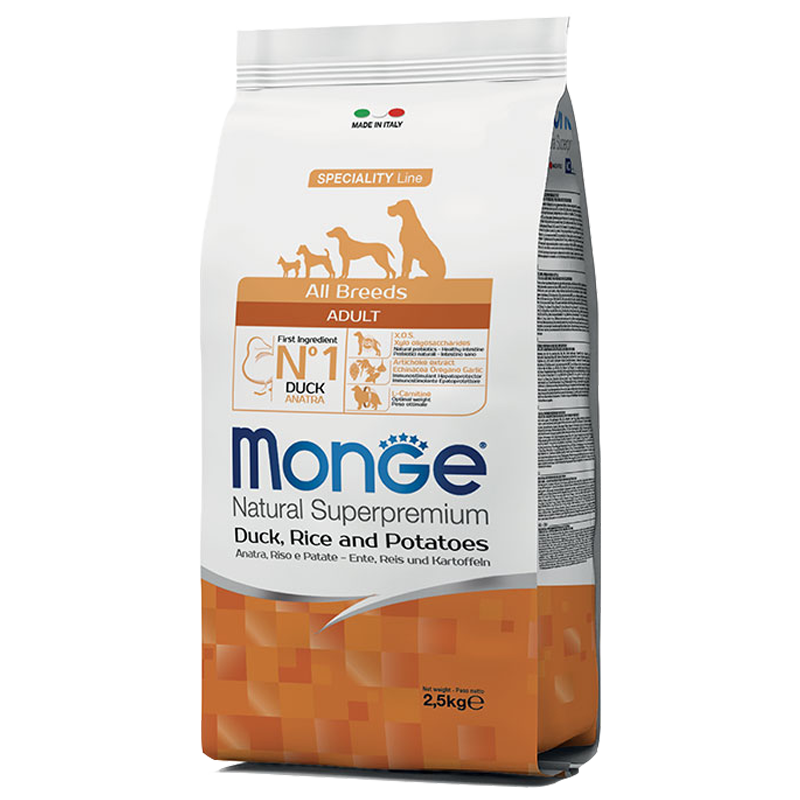 DOG MONGE ALLBREED 2.5KG ANATRA RISO E PATATE