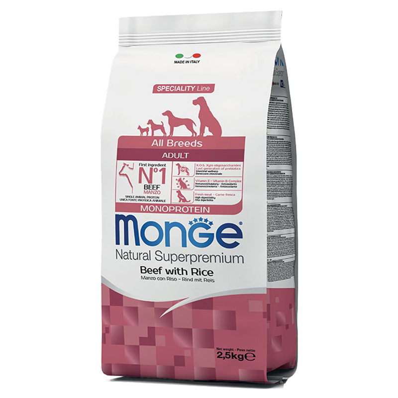DOG MONGE ALLBREED 2.5KG MANZO RISO