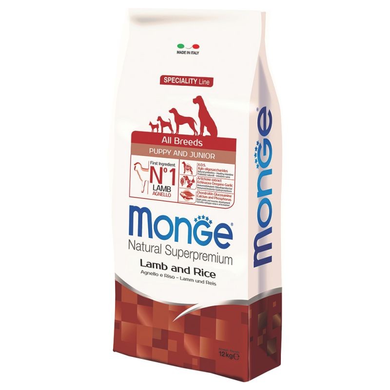 DOG MONGE ALLBREED PUPPY 12KG AGNELLO E RISO
