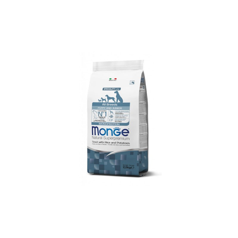 DOG MONGE ALLBREED PUPPY 12KG TROTA RISO PATAT