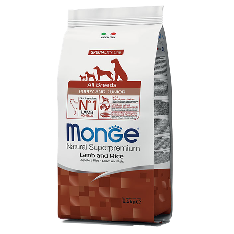 DOG MONGE ALLBREED PUPPY 2.5KG AGNELLO E RISO
