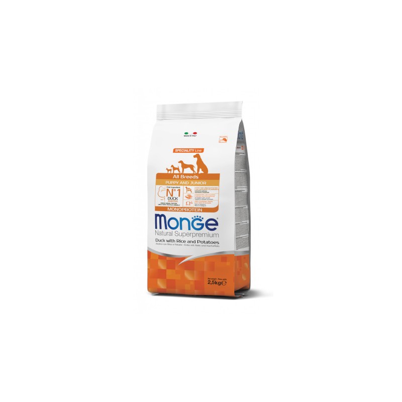 DOG MONGE ALLBREED PUPPY 2.5KG ANATRA RISO PATATE