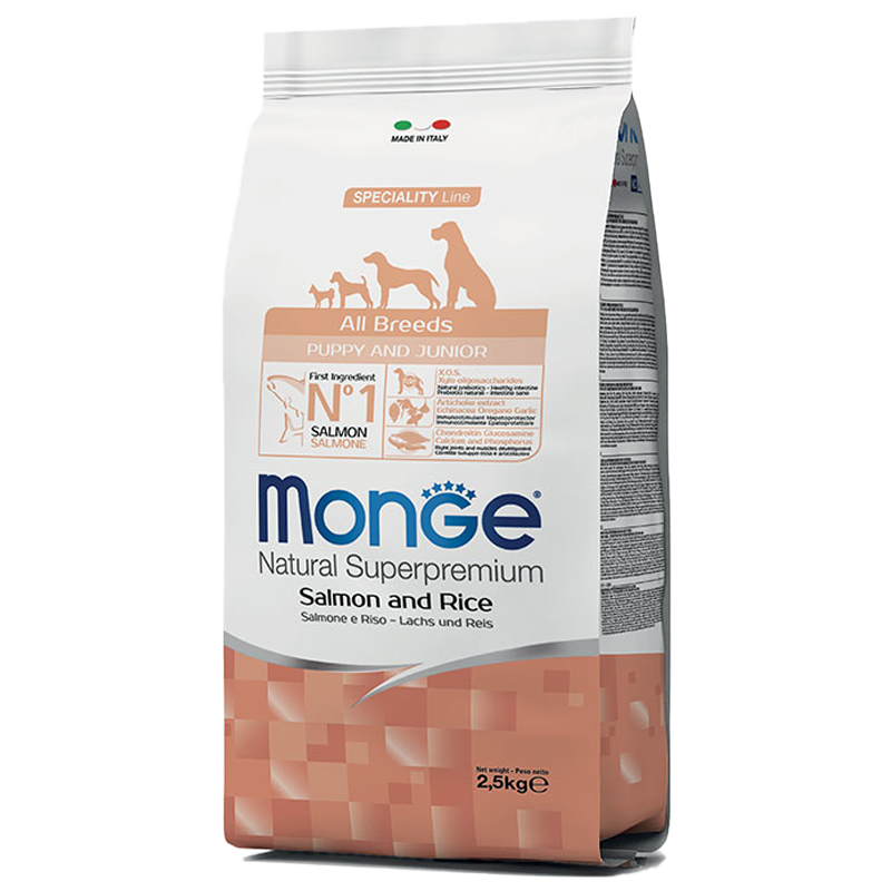 DOG MONGE ALLBREED PUPPY 2.5KG SALMONE RISO