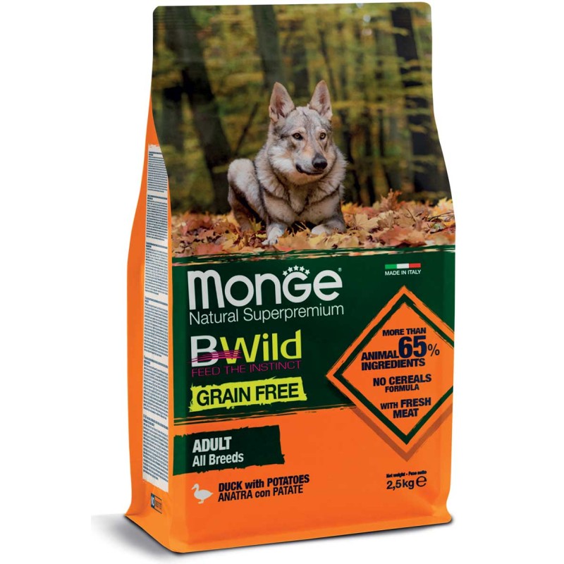DOG MONGE BWILD G.FREE 12KG ANATRA PATATE