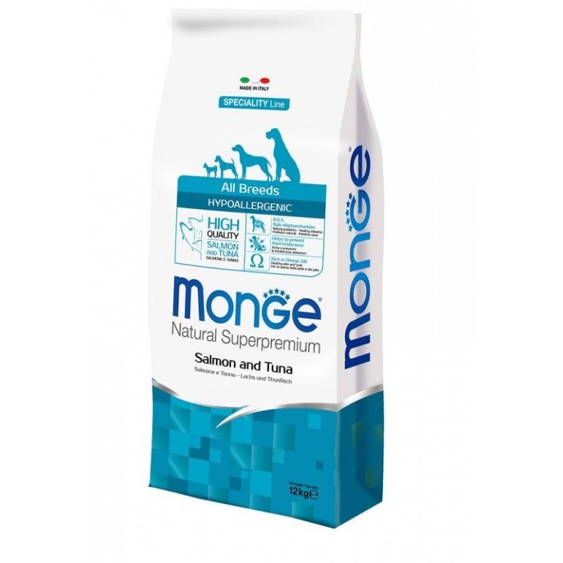DOG MONGE HYPOALLERGENIC 2.5KG SALMONE TONNO