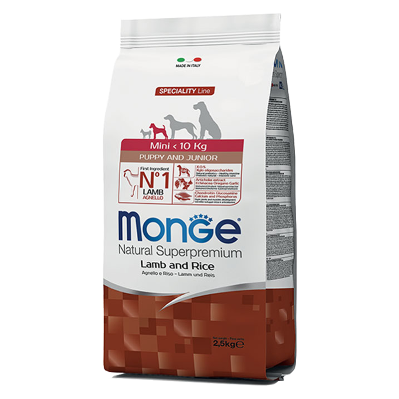 DOG MONGE PUPPY 2.5KG MINI AGNELLO E RISO