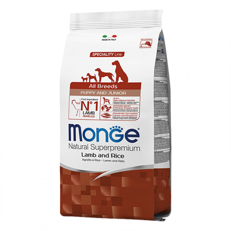 DOG MONGE PUPPY 800GR AGNELLO E RISO