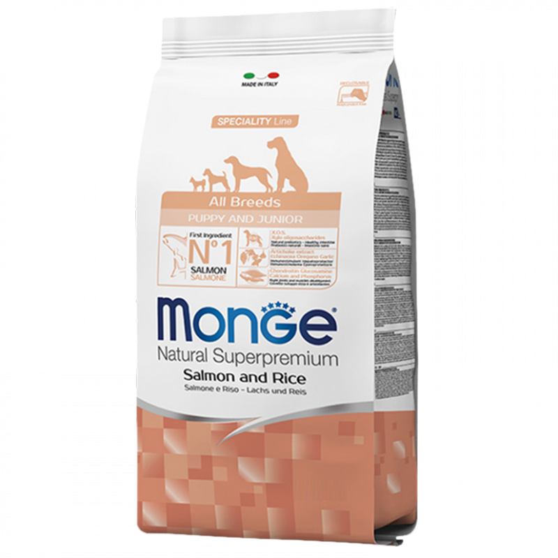 DOG MONGE PUPPY 800GR SALMONE E RISO