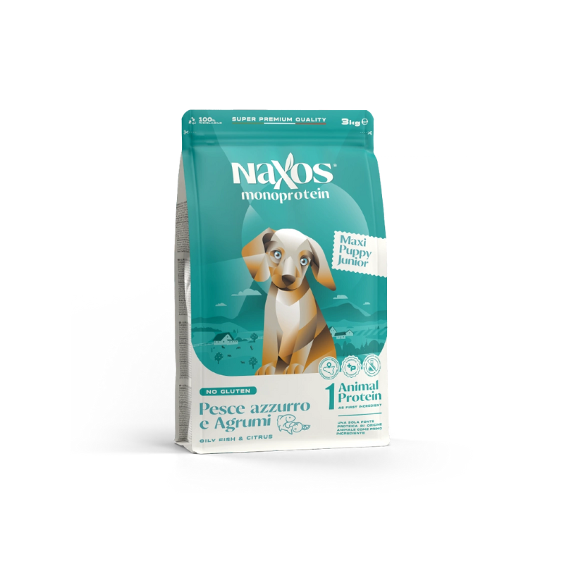 DOG NAXOS PUPPY 12KG MAXI PESCE AGRUMI
