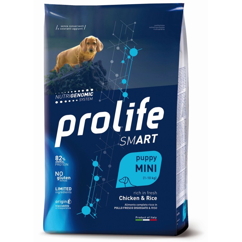 DOG PROLIFE SMART PUPPY POLLO RISO 600G MINI