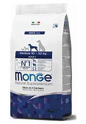 DOG MONGE ADULT 12KG MEDIUM POLLO E RISO