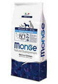 DOG MONGE PUPPY 12KG MEDIUM SECCO