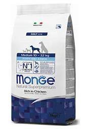 DOG MONGE PUPPY 3KG MEDIUM SECCO