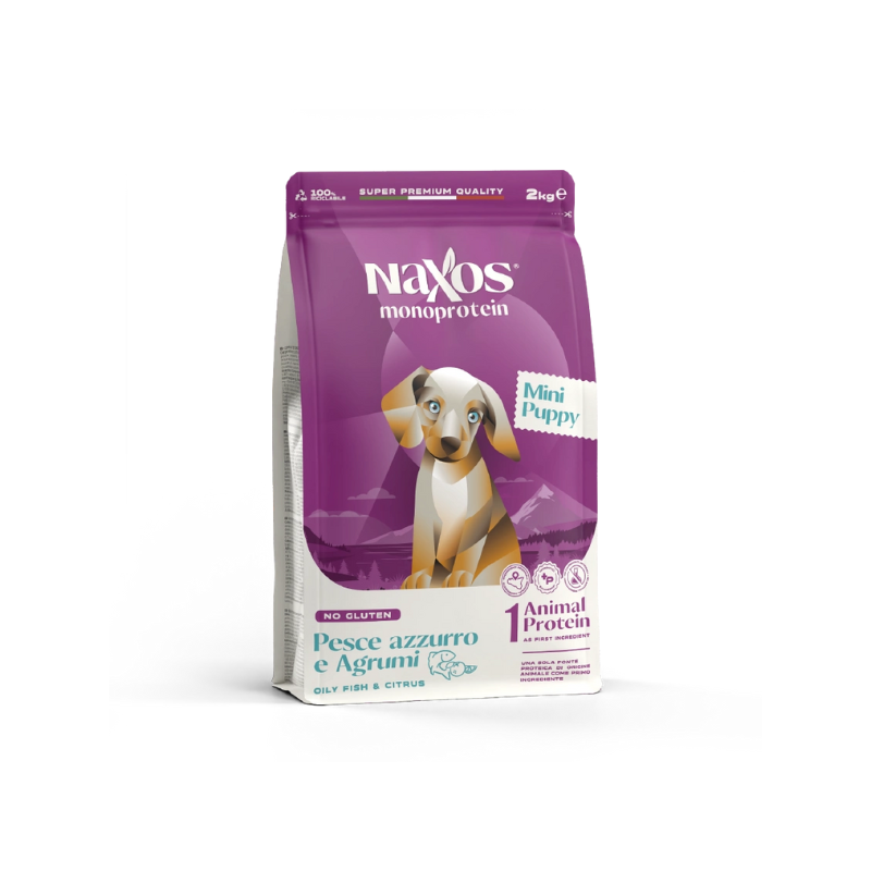 DOG NAXOS PUPPY 2KG MINI PESCE AGRUMI